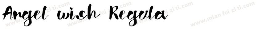 Angel wish Regula字体转换
